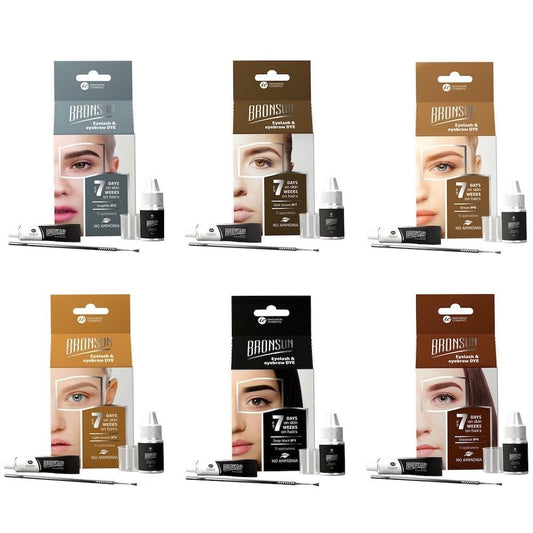 Bronsun Eyelash & Eyebrow Dye Trial Kit #1 Deep Black