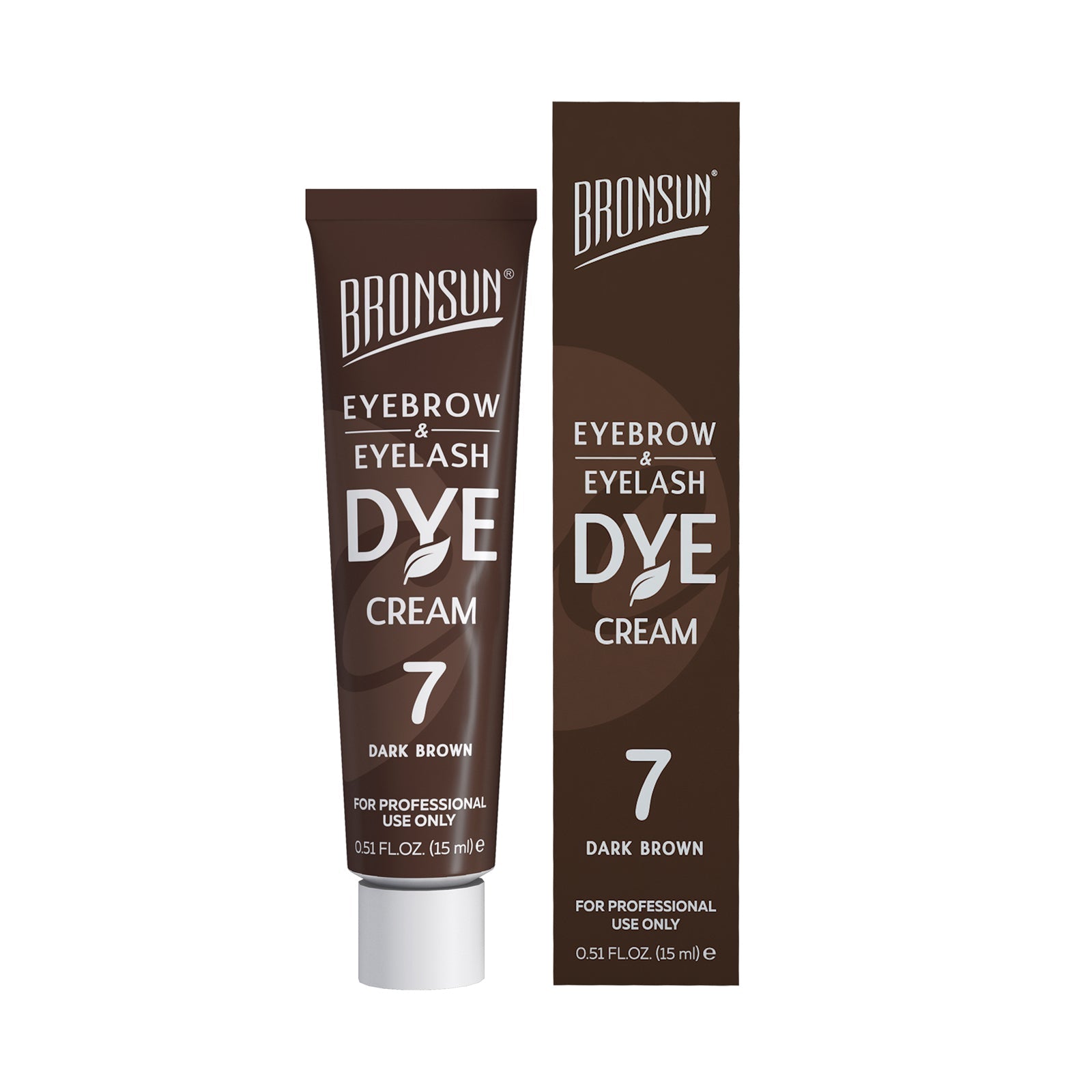 Bronsun Eyelash & Eyebrow Tint Cream Dye (15ml) Dark Brown 7