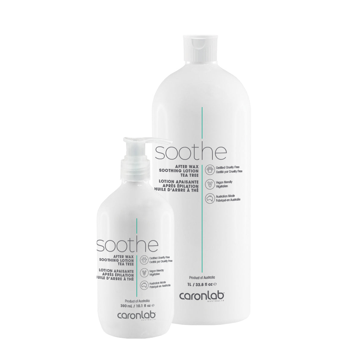 Caronlab After Wax Soothing Lotion - Tea Tree 300ml