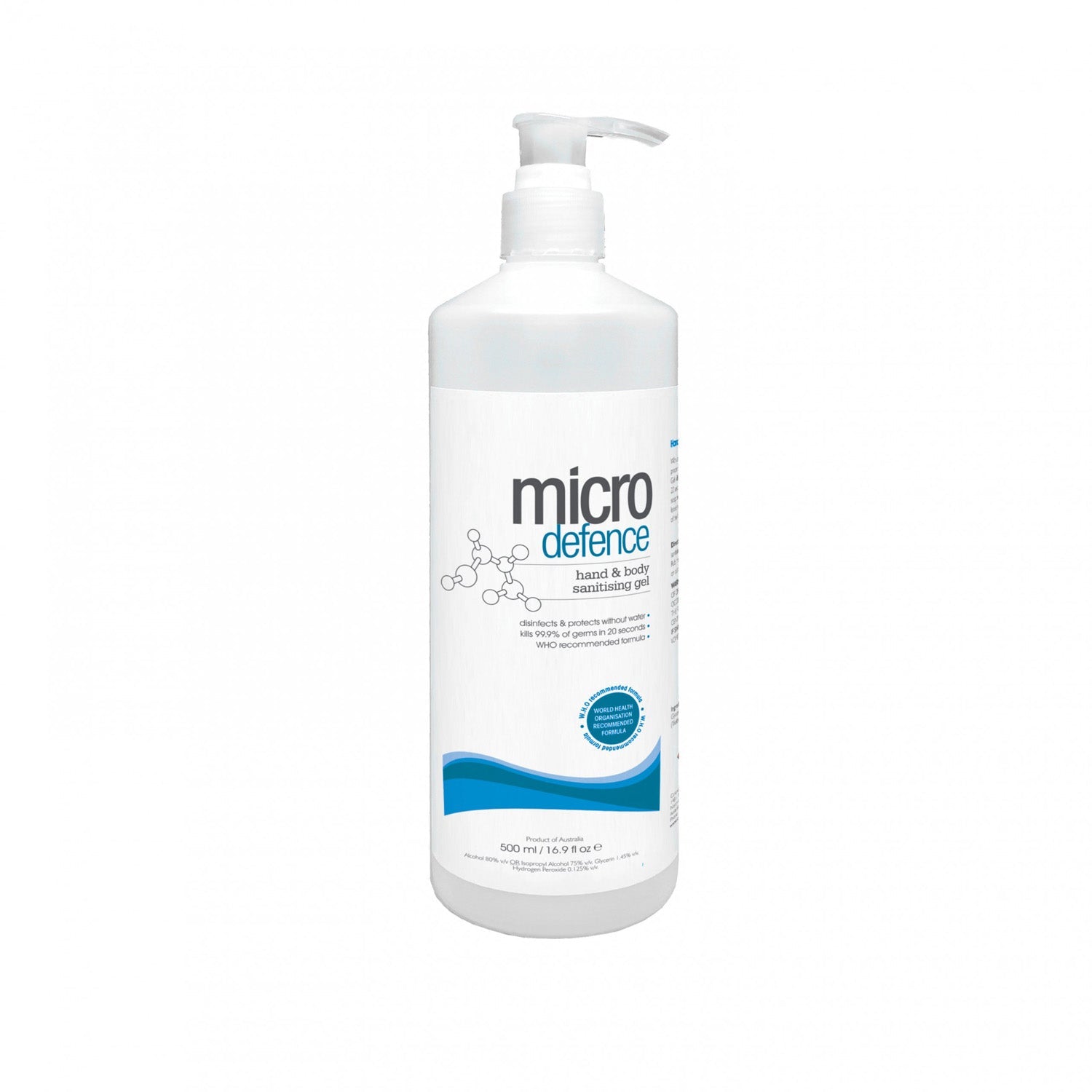 Caronlab Micro Defence Body & Hand Sanitiser Gel 1 Litre
