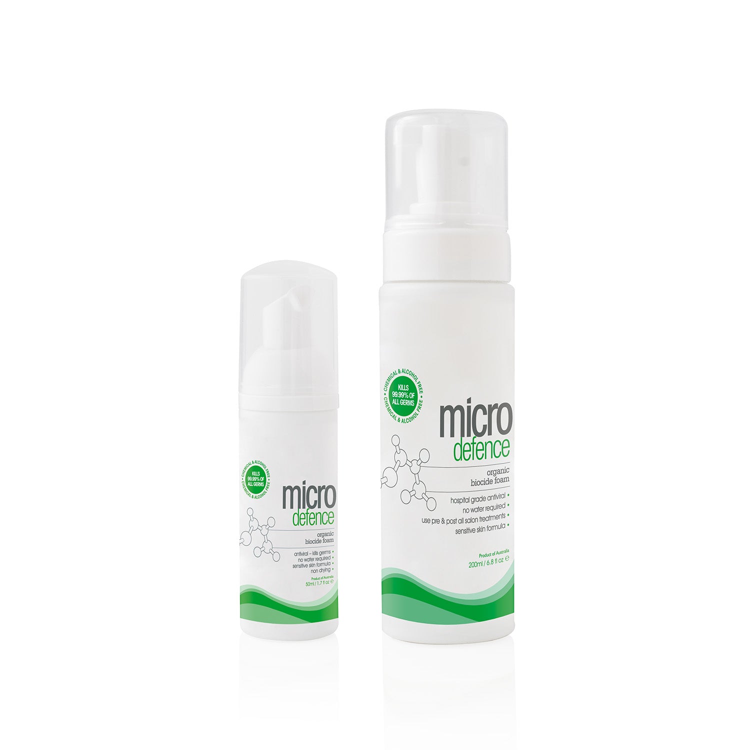 Caronlab Micro Defence Organic Biocide Foam