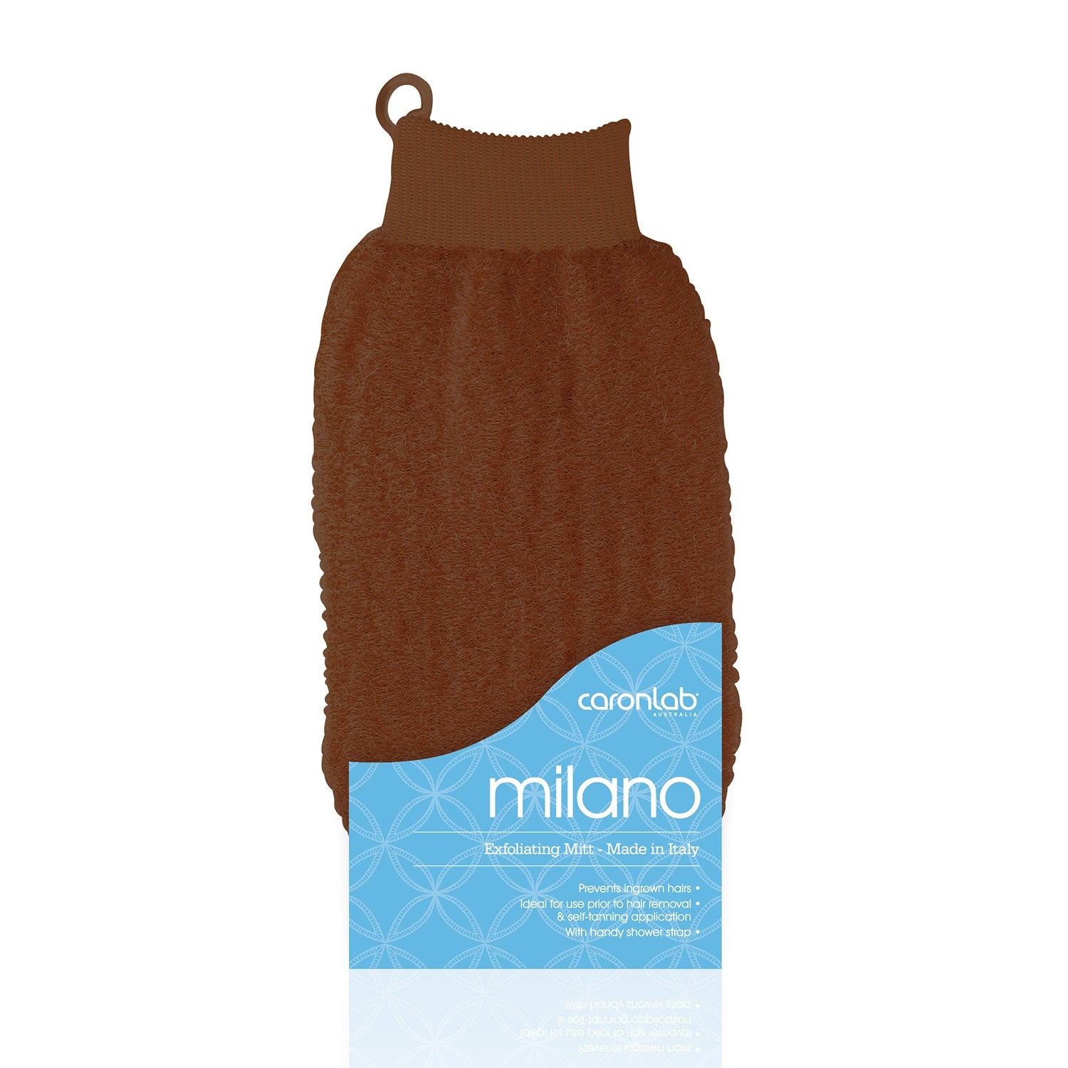 Caronlab Milano Exfoliating Massage Mitt pink