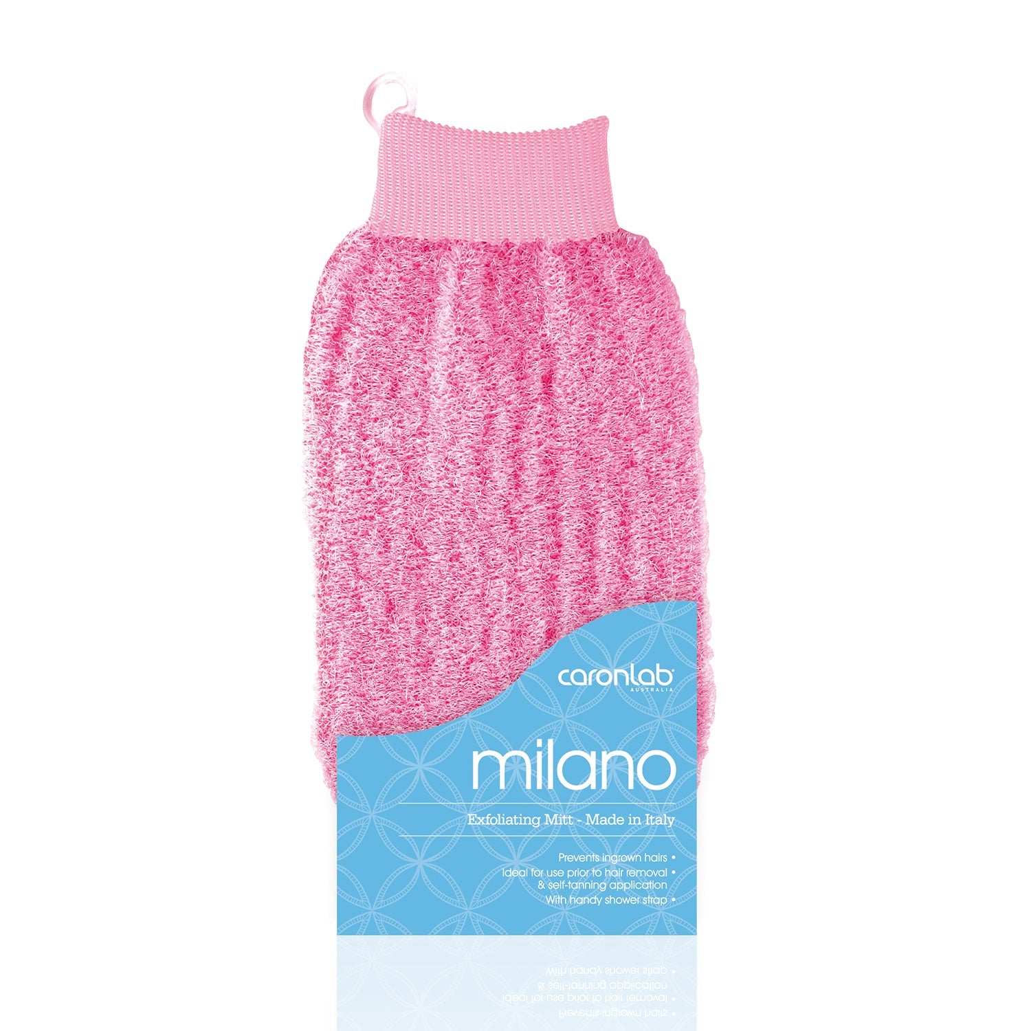 Caronlab Milano Exfoliating Massage Mitt pastel green