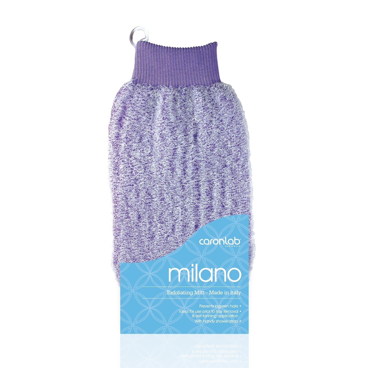 Caronlab Milano Exfoliating Massage Mitt white