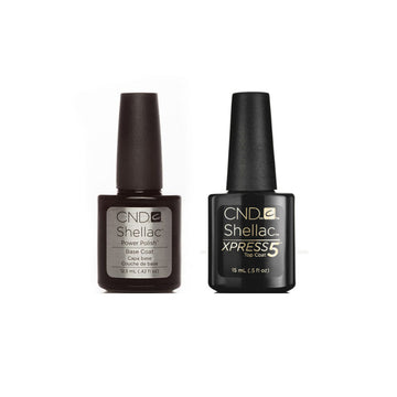 CND Shellac Base Coat 12.5ml & Xpress5 Top Coat 15ml Pack