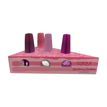 Colour By TBN Stackable Nail Cubes Strawberry Shortcake Nail Polish 15ml 4pc Pack