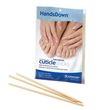 Graham Professional HandsDown Birchwood Cuticle Sticks 7in, 144 pack