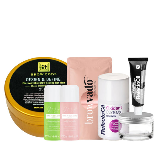 Eyebrow Wax & Tint Kit Black
