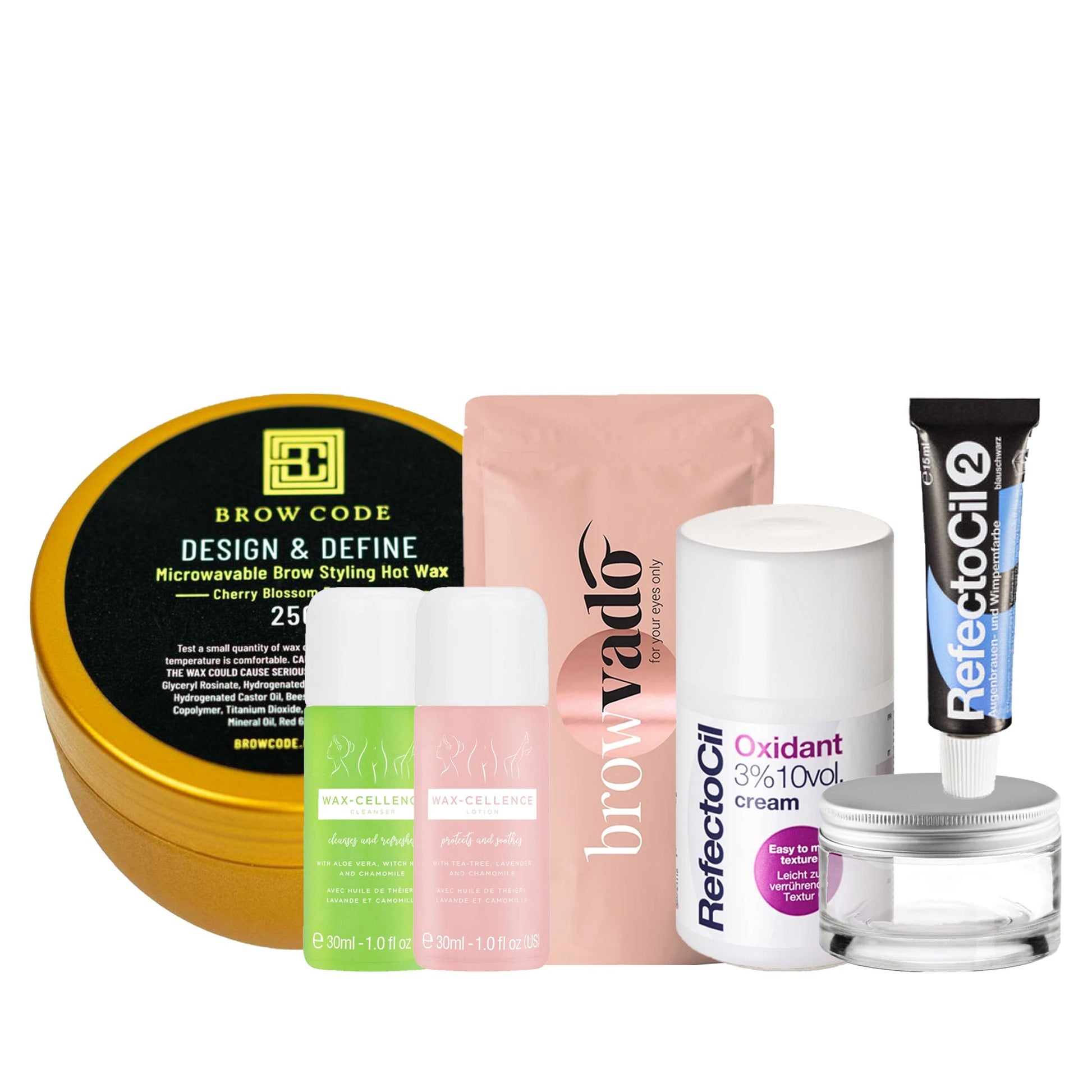 Eyebrow Wax & Tint Kit Blue Black