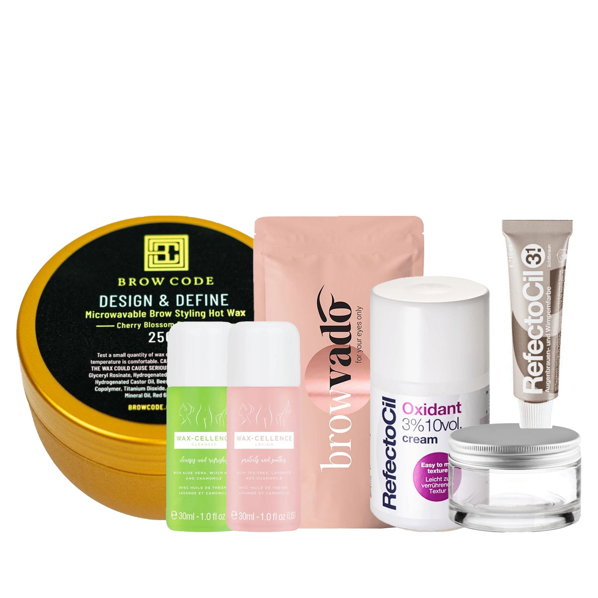 Eyebrow Wax & Tint Kit Light Brown