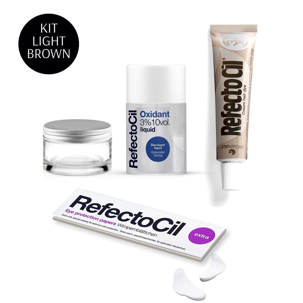 Four-Piece Liquid Developer Lash & Brow Tinting Kit - Light Brown