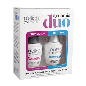 Gelish Dynamic Duo Foundation & Top It Off Base & Top Coat Pack 1121503 15ml