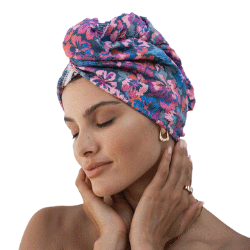 Louvelle Hair Riva Towel Wrap In Secret Garden