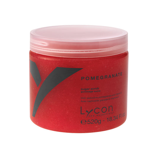 Lycon Spa Essentials Pomegranate Sugar Scrub Jar 520g