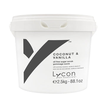 Lycon Spa Essentials Coconut & Vanilla Sugar Scrub Jar 2.5kg