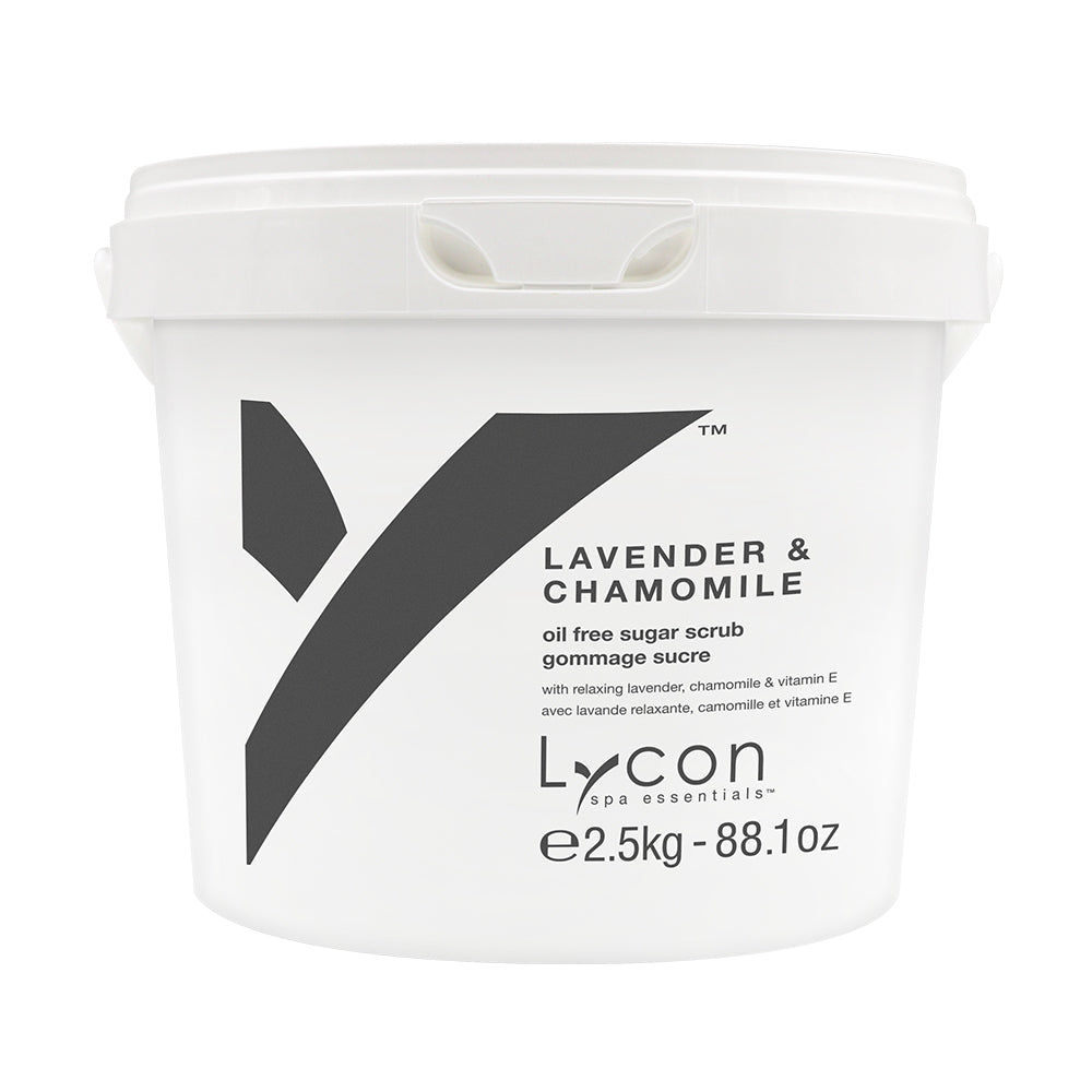 Lycon Spa Essentials Lavender & Chamomile Sugar Scrub Jar 2.5kg