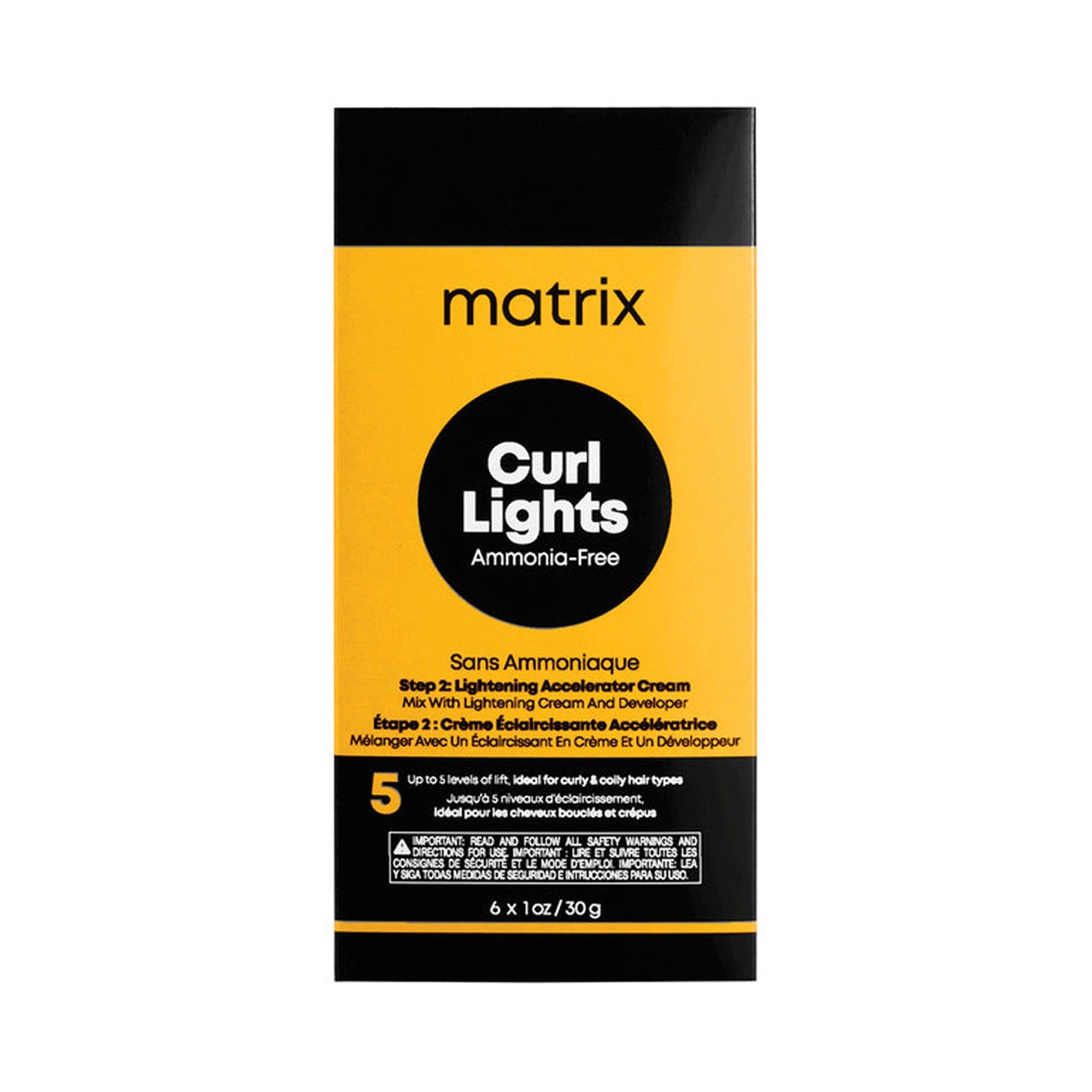 Matrix Total Results Curl Lights Step 2 Lightening Accelerator 6 x 30g