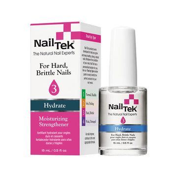 Nail Tek Hydrate moisturising Strengthener 3 - For Hard, Brittle Nails 15ml