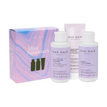 NAK Hair Platinum Blonde Mini Squeezers Trio Pack