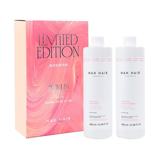 NAK Hair Nourish Shampoo & Conditioner 500ml Duo Pack