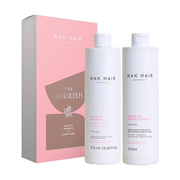 NAK Hair Nourish Shampoo & Conditioner 375ml Duo Pack