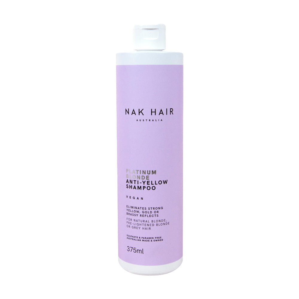 NAK Hair Platinum Blonde Anti-Yellow Shampoo 375ml