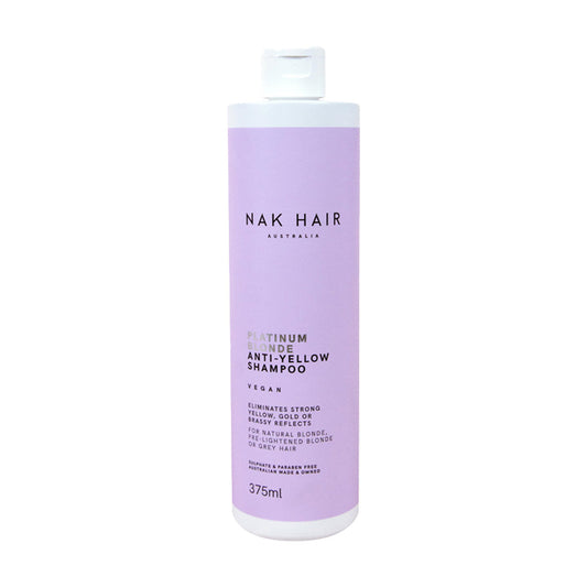 NAK Hair Platinum Blonde Anti-Yellow Shampoo 375ml