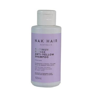 NAK Hair Platinum Blonde Anti-Yellow Shampoo Mini 100ml