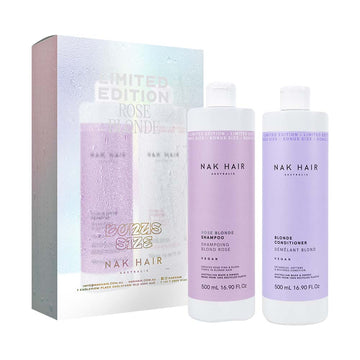 NAK Hair Rose Blonde Shampoo & Conditioner 500ml Duo Pack