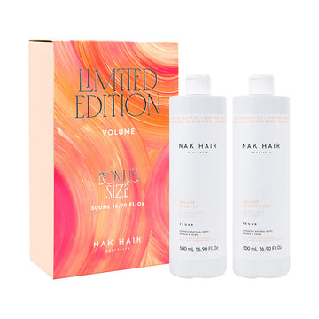 NAK Hair Volume Shampoo & Conditioner 500ml Duo Pack