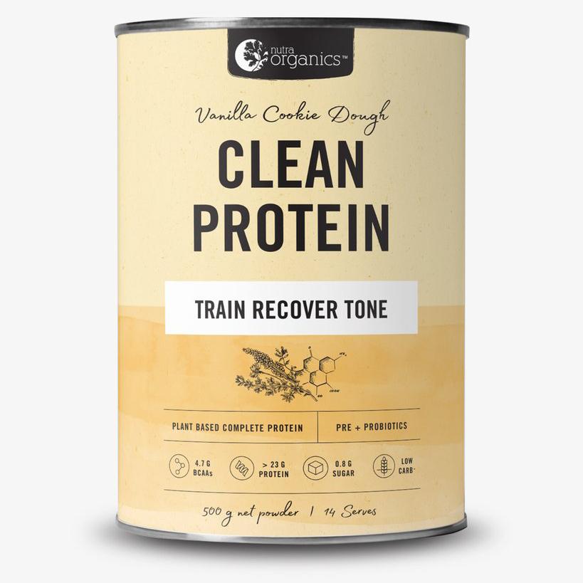Nutra Organics Clean Protein Vanilla Cookie Dough 1