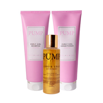 Pump Haircare Curly Girl Winter Treatment Trio Pack