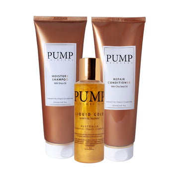 Pump Haircare Moisture Winter Treatment Trio Pack