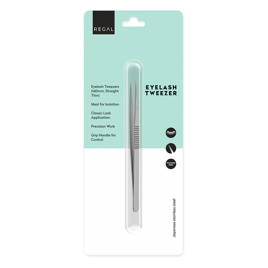Regal by Anh Professional Straight Eyelash Tweezer (Japanese Stainless Steel)