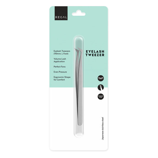 Regal by Anh Sharp L Foot Eyelash Tweezer (Japanese Stainless Steel)