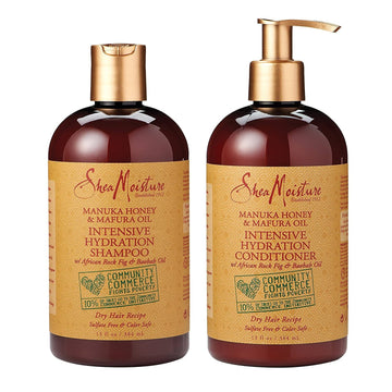 Shea Moisture Manuka Honey & Mafura Oil Intensive Hydration Shampoo & Conditioner Pack 384ml