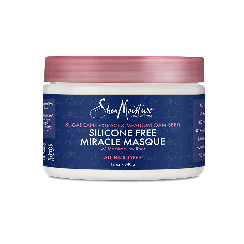 Shea Moisture Sugarcane Extract & Meadowfoam Seed Silicone Free Miracle Masque 340g