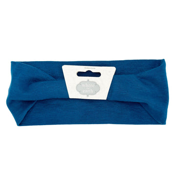 Where on Earth School Hairband Fabric Blue